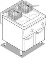 Фритюрница газовая Tecnoinox FRV43FG9 111200 313050